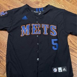 Mets #5 Wright baseball shirt
